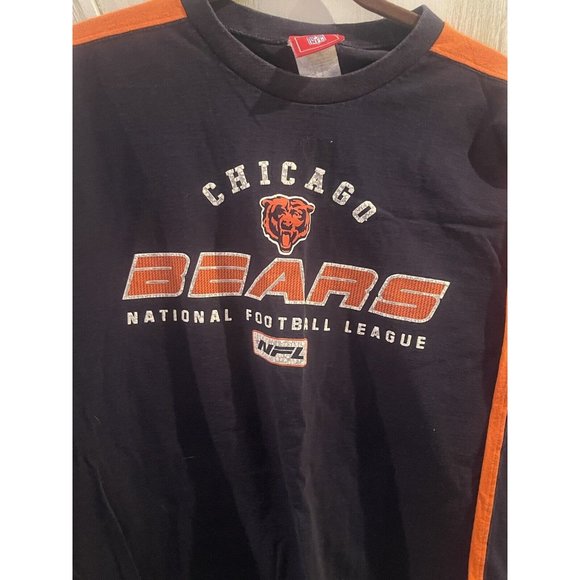 NFL Chicago Bears Shirt Mens Large Blue Long Sleeve Football - Picture 1 of 3